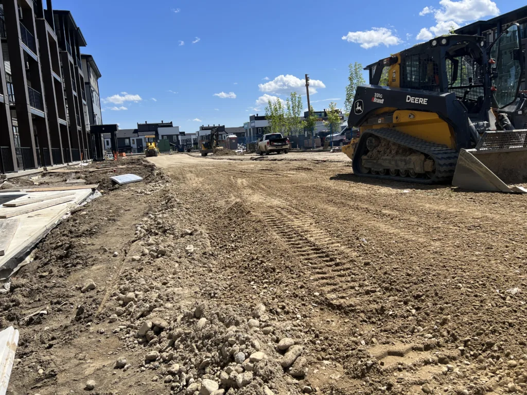 Prepping for New Asphalt in Seton