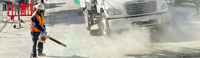 parking lot sweeping